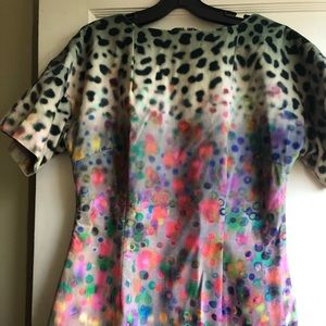H&M Velvet dress Dots Ombré 10